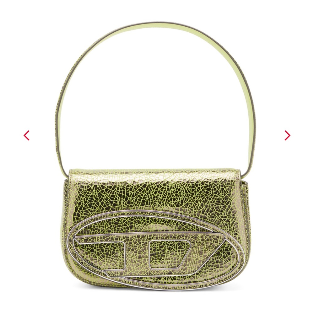 Diesel 1DR Shoulder Bag, Cracked Green